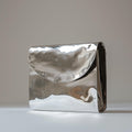 Silver no handle purse